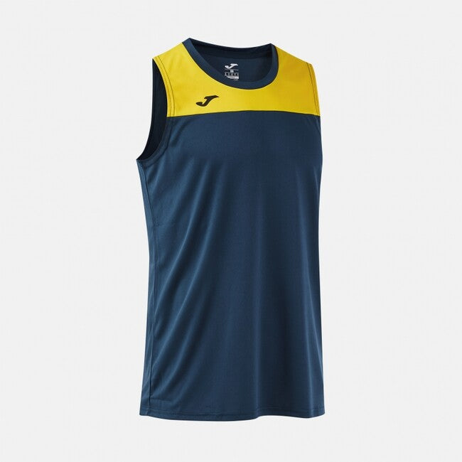 PHOENIX III SLEEVELESS SHIRT DARK NAVY YELLOW NAVY-YELLOW