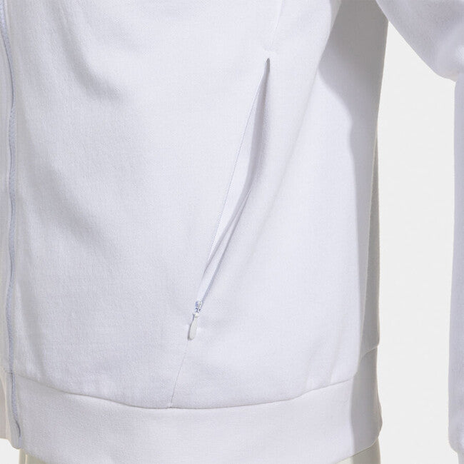 ICONO STREET ZIP-UP HOODIE WHITE BLACK WHITE-BLACK