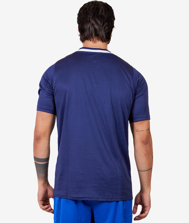 SHIRT GRAFITE INTERLOCK BLU/BIANCO