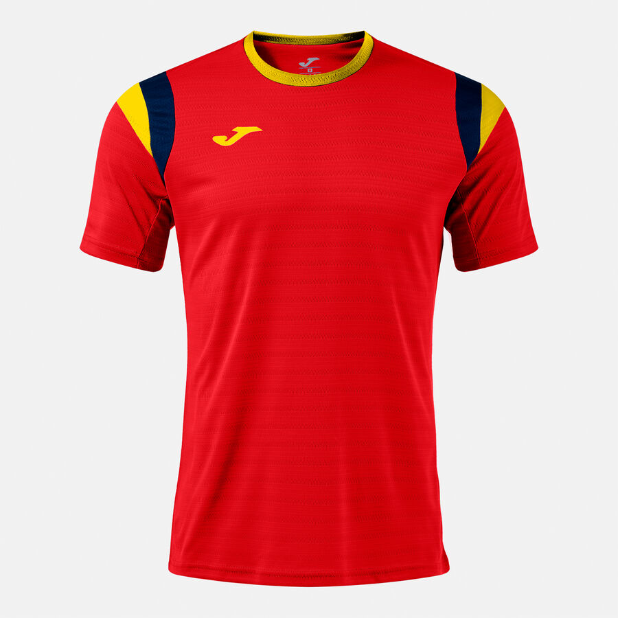 Majica TERRA SHORT SLEEVE T-SHIRT živo rožnata - rdeča rumena