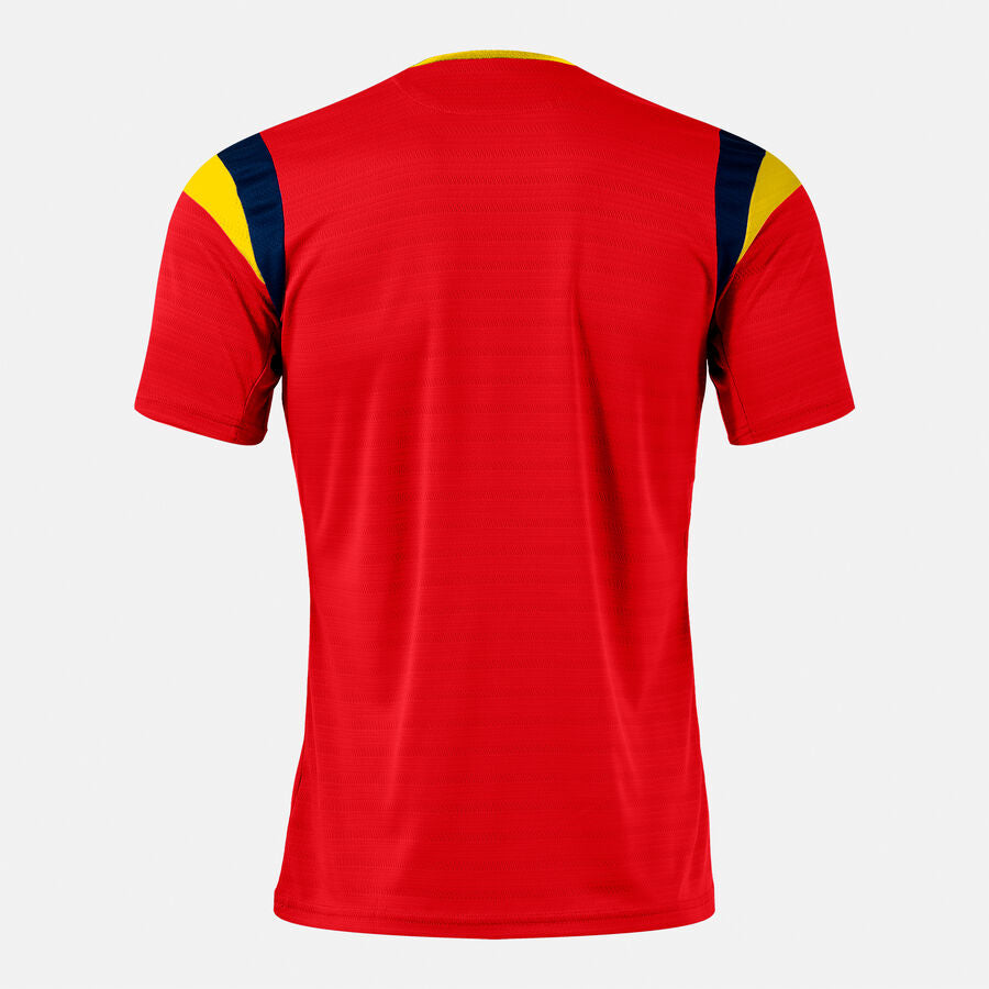 Majica TERRA SHORT SLEEVE T-SHIRT živo rožnata - rdeča rumena