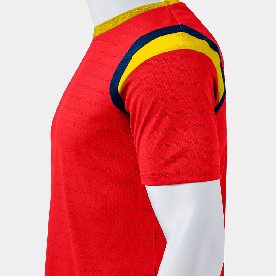 Majica TERRA SHORT SLEEVE T-SHIRT živo rožnata - rdeča rumena