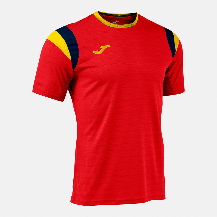 Majica TERRA SHORT SLEEVE T-SHIRT živo rožnata - rdeča rumena