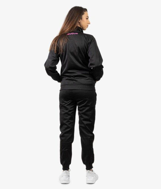 TUTA GIVOVA ONE FULL ZIP POLARFLEECE NERO/FUXIA