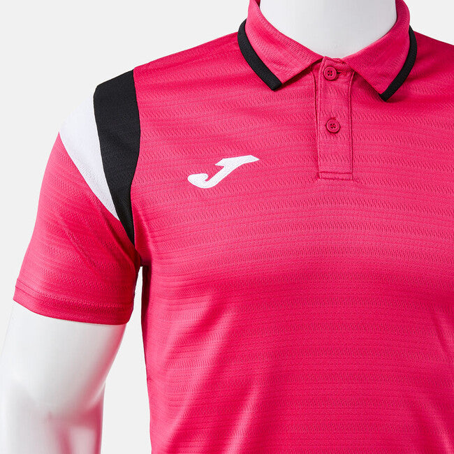 TERRA SHORT SLEEVE POLO FUCHSIA BLACK FUCHSIA-BLACK
