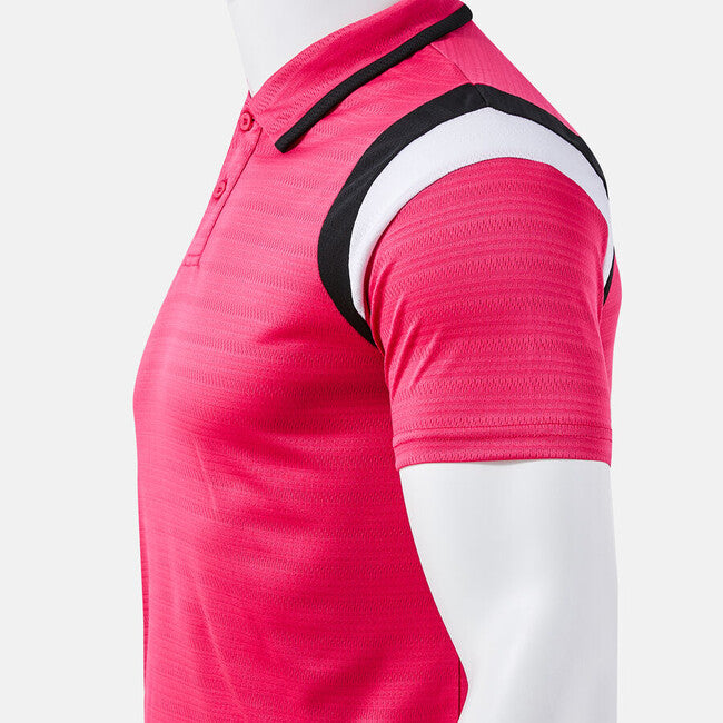 TERRA SHORT SLEEVE POLO FUCHSIA BLACK FUCHSIA-BLACK