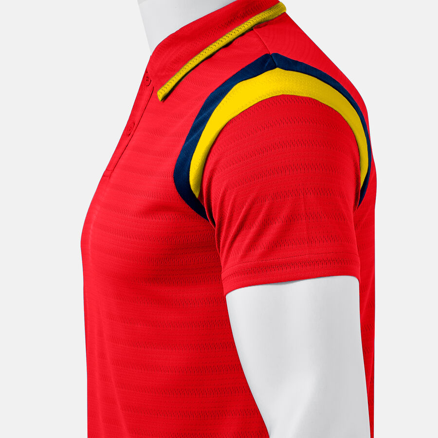 Polo majica TERRA SHORT SLEEVE POLO temno mornarsko modra - rdeča rumena