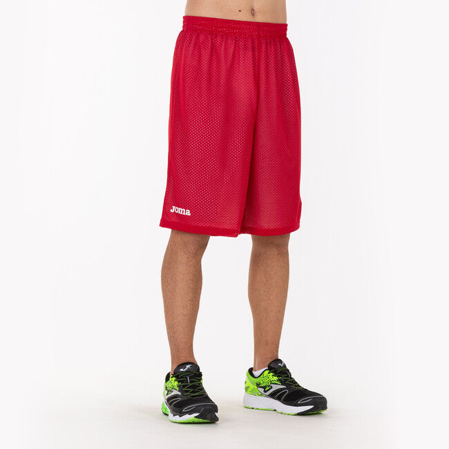 SHORT BASKET REVERSIBLE ROOKIE RED-WHITE RED-WHITE