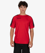 Majica T-SHIRT POLY BAND rdeče-belo