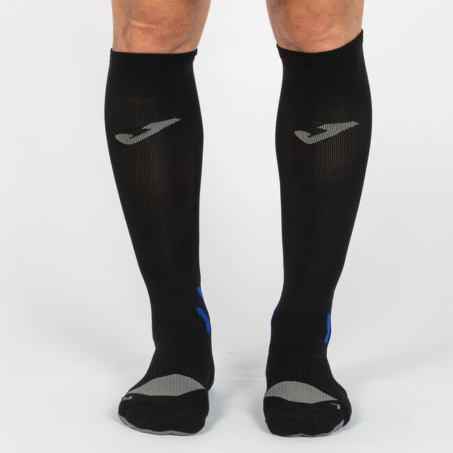 SOCK LONG COMPRESSION BLACK -PACK 12- BLACK