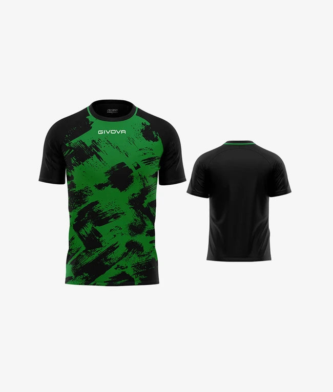SHIRT ART INTERLOCK M/C VERDE/NERO