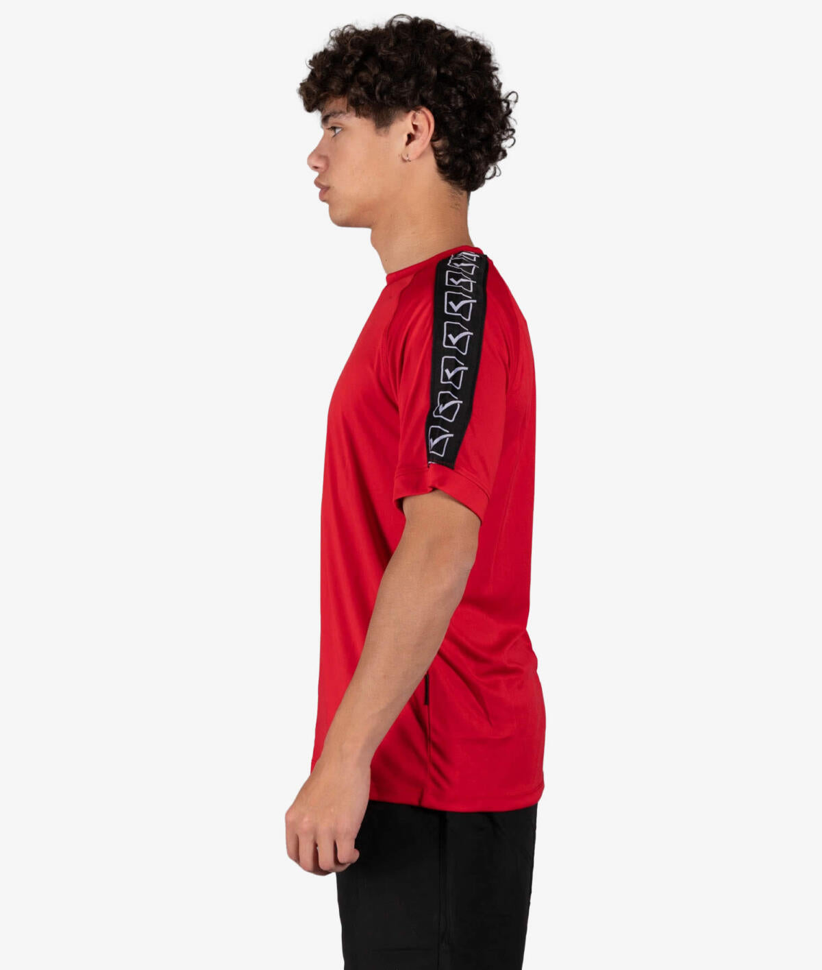 Majica T-SHIRT POLY BAND rdeče-belo