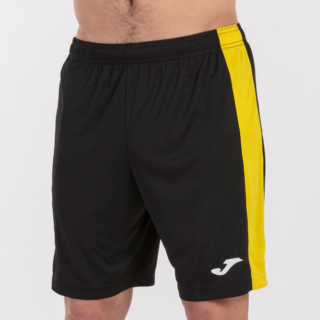 BLACK-YELLOW ACADEMY SHORTS BLACK-YELLOW