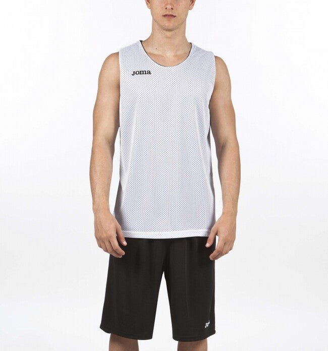 REVERSIBLET-SHIRT ARO WHITE-BLACK SLEEVELESS BLACK