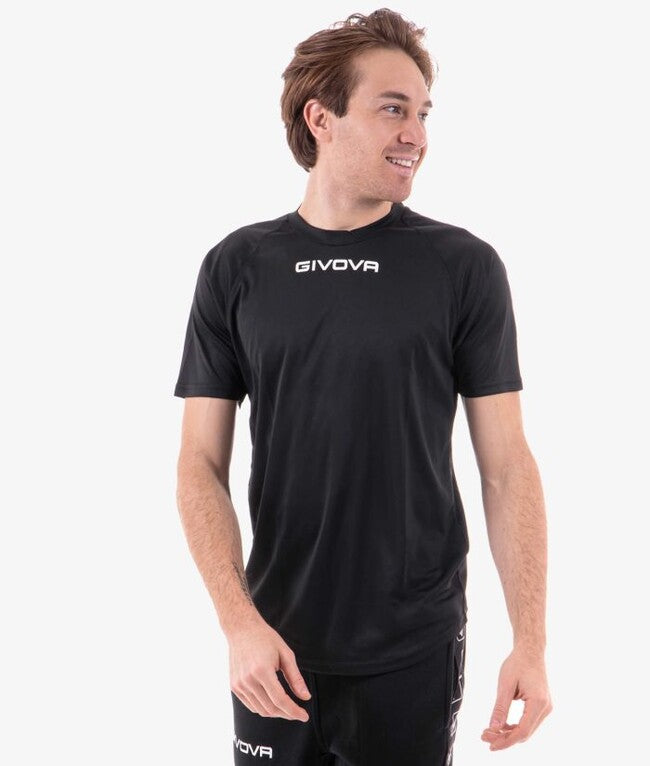 SHIRT GIVOVA ONE MICROFORATA NERO