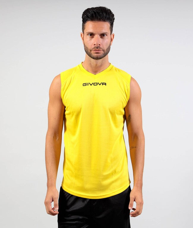 SHIRT SMANICATO GIVOVA ONE GIALLO