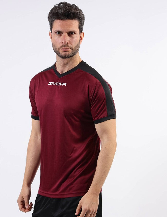 SHIRT REVOLUTION INTERLOCK GRANATA/NERO