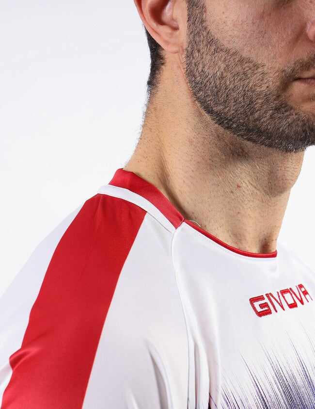 SHIRT RADIO INTERLOCK ROSSO/NERO