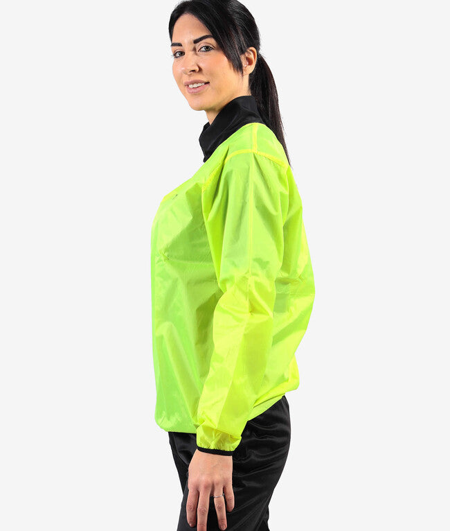RAIN JACKET COLLO COSTINA GIALLO FLUO