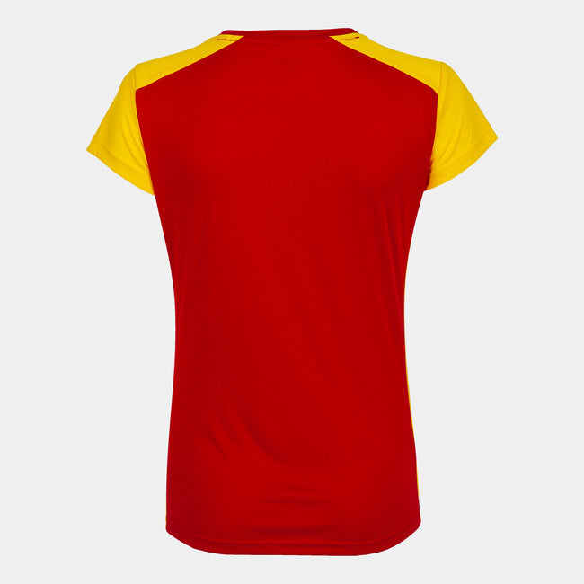 T-SHIRT RECORD II RED-YELLOW