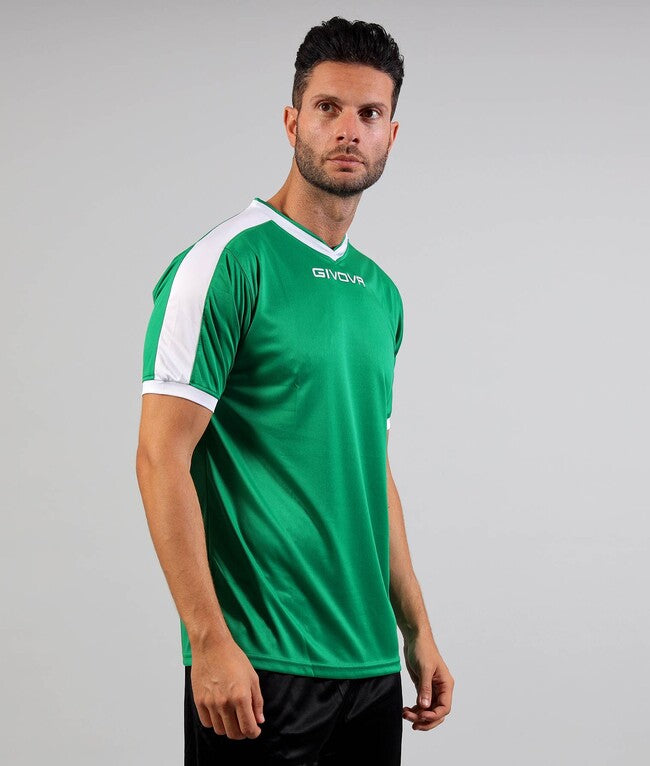 SHIRT REVOLUTION INTERLOCK VERDE/BIANCO