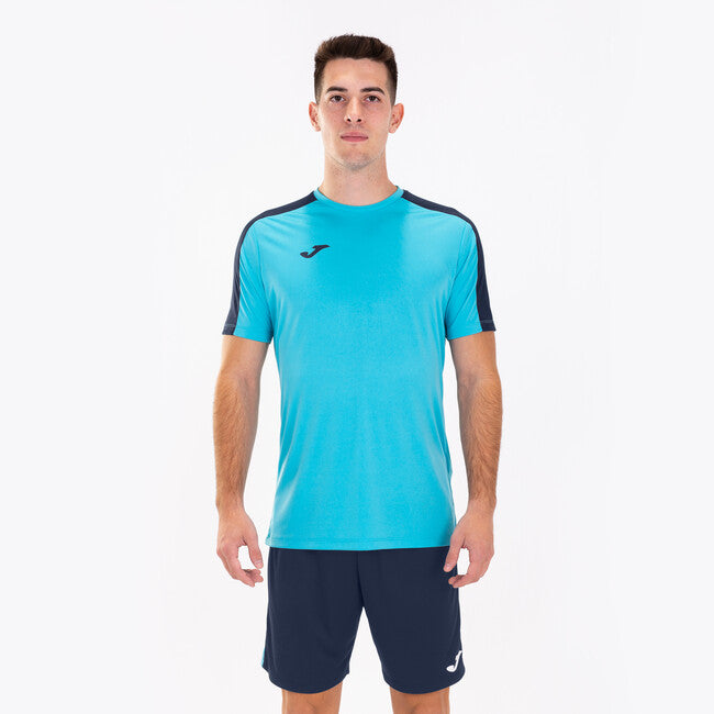 NAVY BLUE-FLUORESCENT TURQUOISE BLUE ACADEMY SHORTS NAVY-TURQUOISE