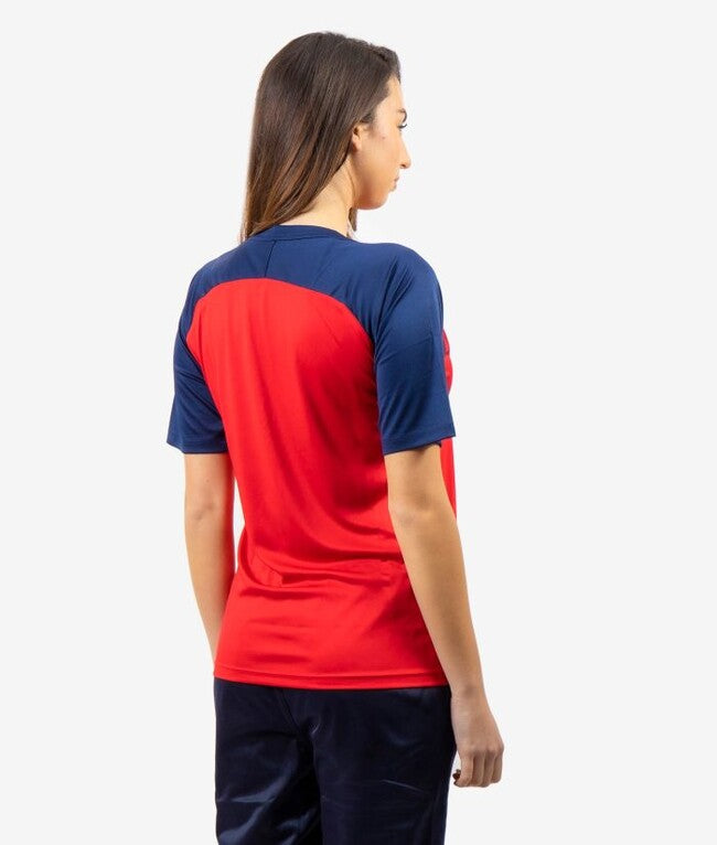 SHIRT CAPO INTERLOCK ROSSO/BLU