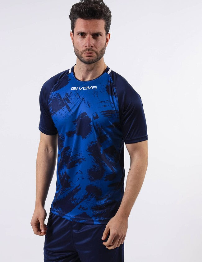 SHIRT ART INTERLOCK M/C AZZURRO/BLU