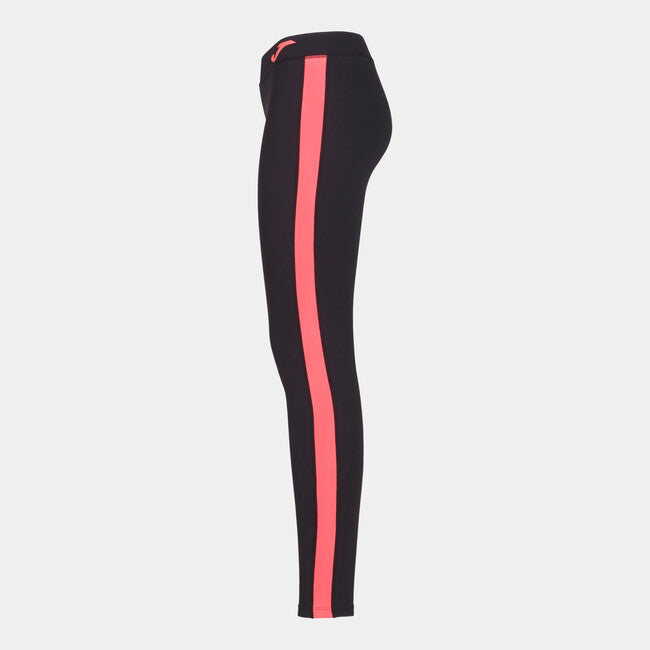 LONG BLACK-CORAL FLUGOLD MESH LEGGINGS NEGRO-CORAL
