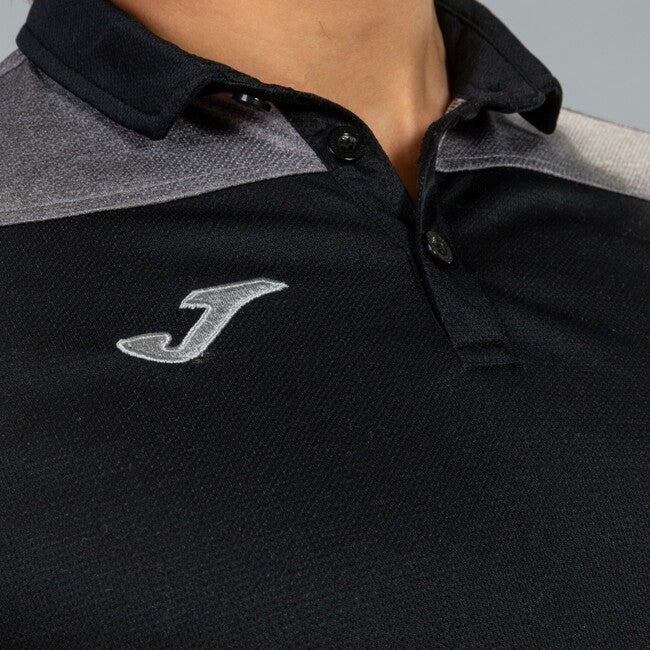COMBI POLO SHIRT BLACK-GREY S/S BLACK-GREY
