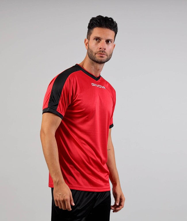 SHIRT REVOLUTION INTERLOCK ROSSO/NERO