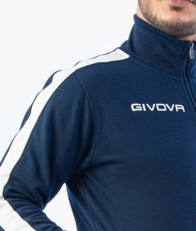 TUTA REVOLUTION FELPA BLU/BIANCO