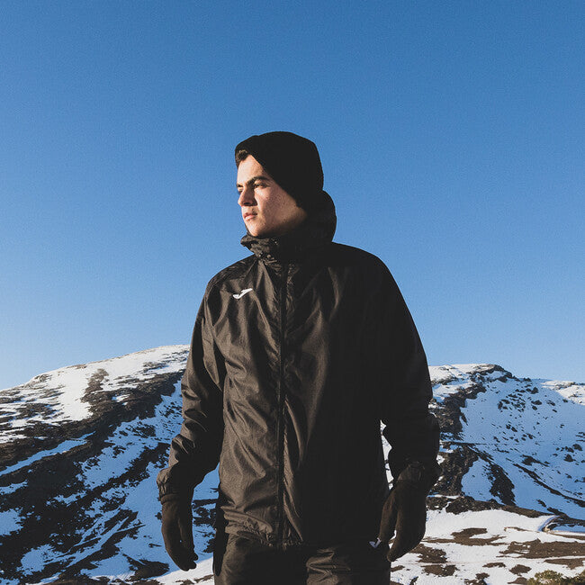 CERVINO FLEECE RAINCOAT BLACK BLACK