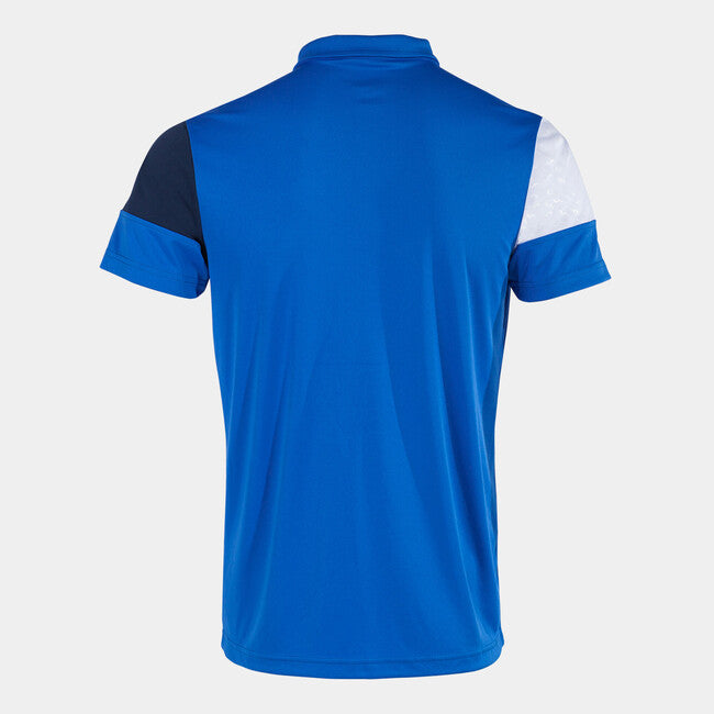 CREW V SHORT SLEEVE POLO ROYAL NAVY WHITE ROYAL