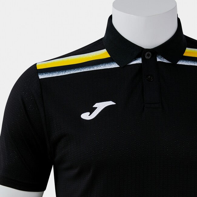 TOLEDO II SHORT SLEEVE POLO BLACK YELLOW BLACK-YELLOW