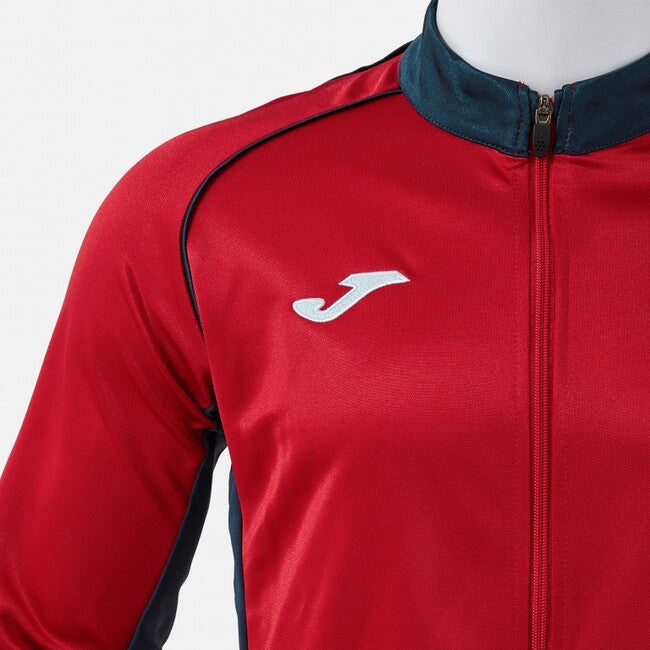 VINTAGE ECO RETRO FULL ZIP SWEATSHIRT RED DARK NAVY RED-NAVY