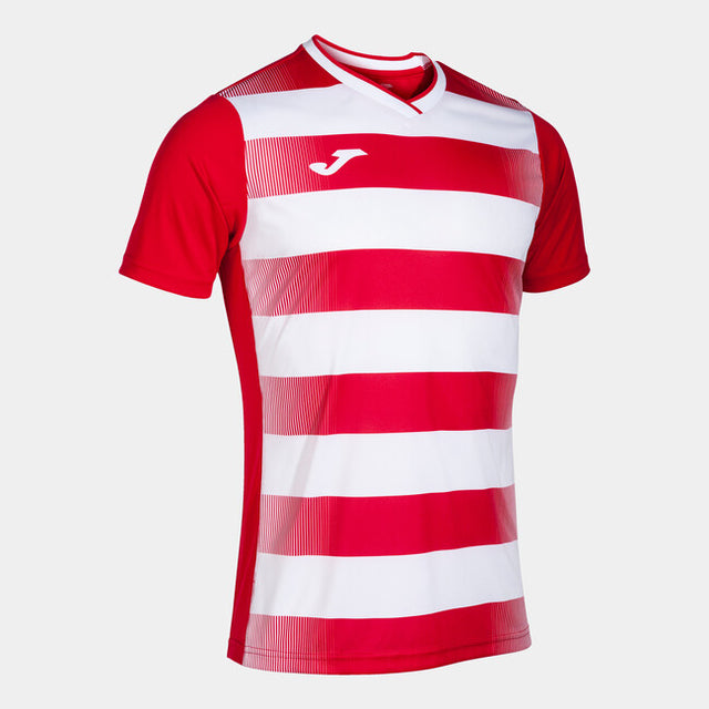 Dres / majica EUROPA V SHORT SLEEVE T-SHIRT rdeča bela