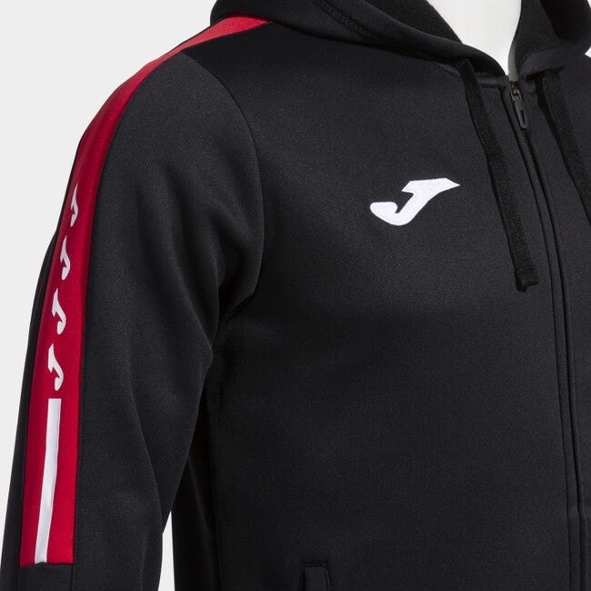 OLIMPIADA ZIP-UP HOODIE BLACK RED BLACK-RED