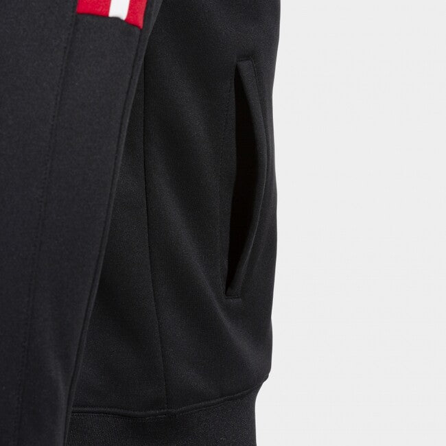 OLIMPIADA ZIP-UP HOODIE BLACK RED BLACK-RED