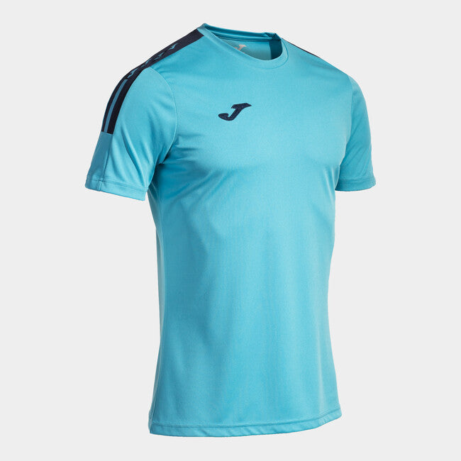 ECO ESSENTIAL SHORT SLEEVE T-SHIRT FLUOR TURQUOISE-NAVY FLUOR TURQUOISE