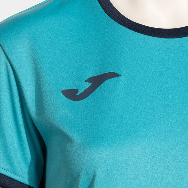 COMBI PREMIUM SHORT SLEEVE T-SHIRT FLUOR TURQUOISE NAVY BLUE FLUOR TURQUOISE