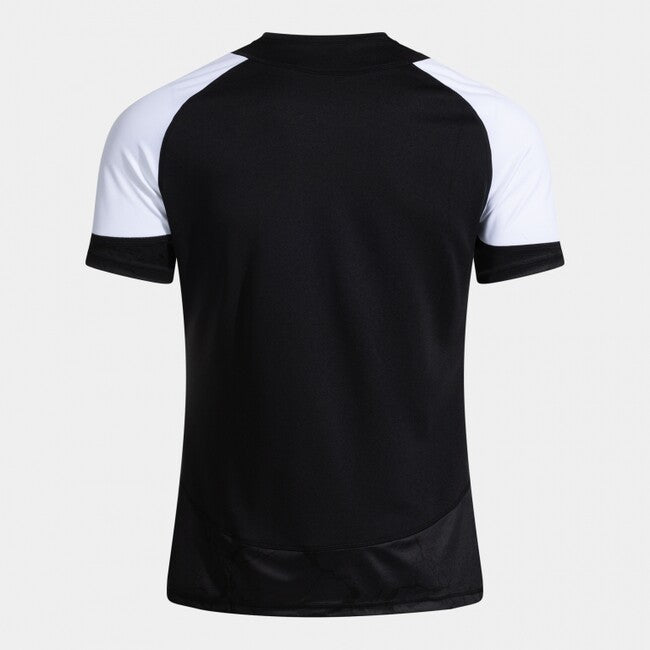 PERFORMANCE HANDBALL SHORT SLEEVE T-SHIRT BLACK WHITE BLACK-WHITE