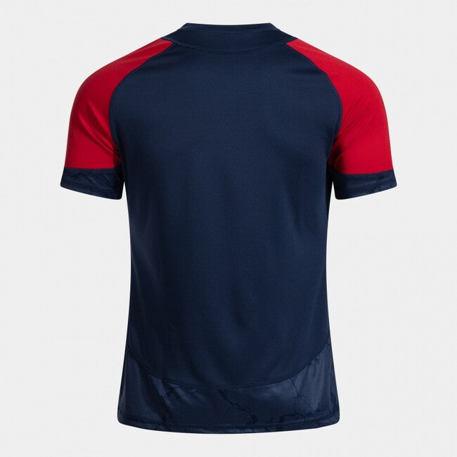 PERFORMANCE HANDBALL SHORT SLEEVE T-SHIRT NAVY BLUE RED NAVY-RED