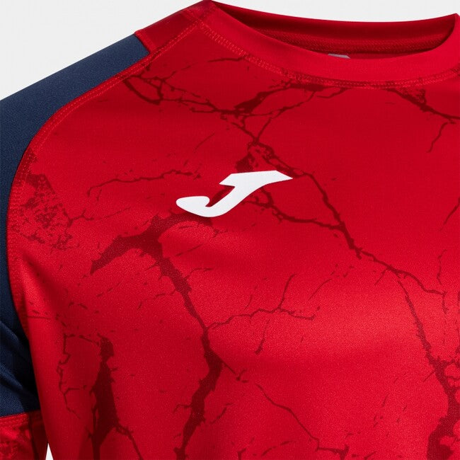 PERFORMANCE HANDBALL SHORT SLEEVE T-SHIRT RED NAVY BLUE RED-NAVY