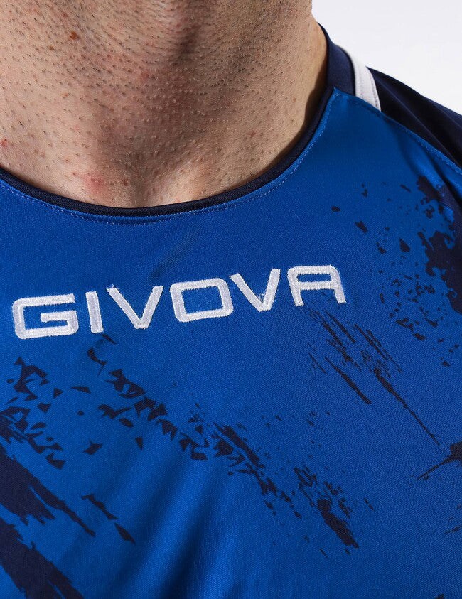 SHIRT ART INTERLOCK M/C AZZURRO/BLU
