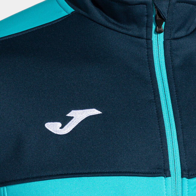 WINNER FULL ZIP SWEATSHIRT FLUOR TURQUOISE-NAVY FLUOR TURQUOISE