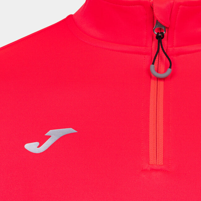 SWEATSHIRT RUNNING NIGHT CORAL FLUORESCENT CORAL FLUOR