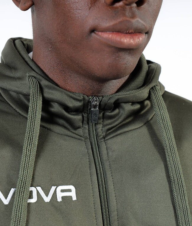TUTA KING IN POLARFLEECE (SORRENTO) VERDE MILITARE/NERO