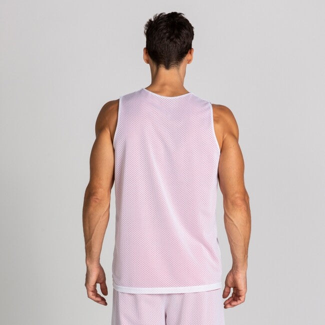 REVERSIBLET-SHIRT ARO RED-WHITE SLEEVELESS RED