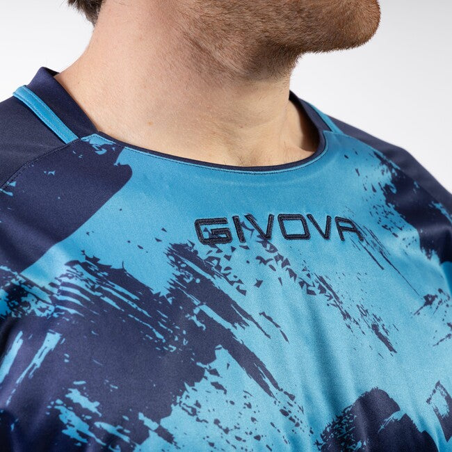 SHIRT ART INTERLOCK M/C TURCHESE/BLU